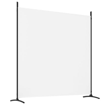 4-Panel Fabric Room Divider 698cm White | HomeAndLiving