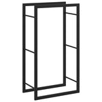 Steel Firewood Rack Matt Black 94cm | HomeAndLiving