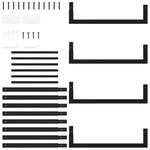 Steel Firewood Rack Matt Black 94cm | HomeAndLiving