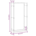 Steel Firewood Rack 154cm Matt Black | HomeAndLiving