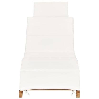 Teak Tranquility: 2-Piece Sun Loungers with Plush Cushions
