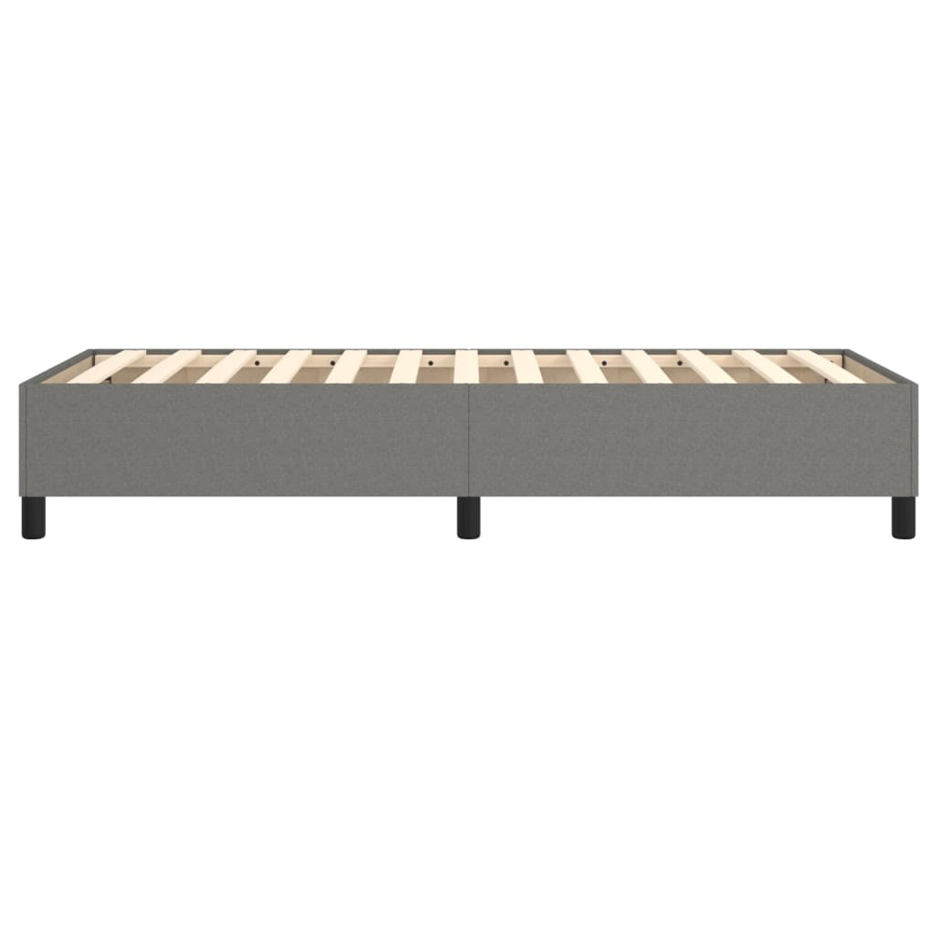 King Single Box Spring Bed Frame Dark Grey | HomeAndLiving