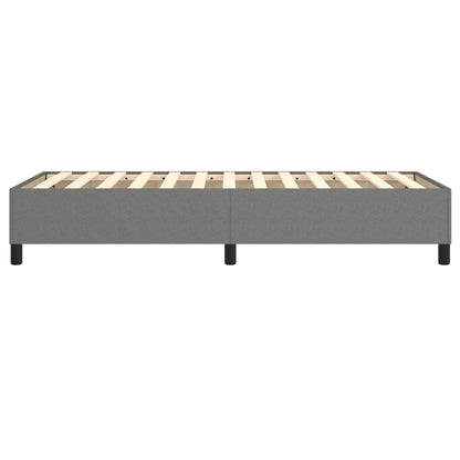 King Single Box Spring Bed Frame Dark Grey | HomeAndLiving