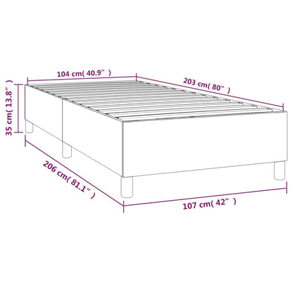 King Single Box Spring Bed Frame Dark Grey | HomeAndLiving