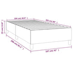 King Single Box Spring Bed Frame Dark Grey | HomeAndLiving