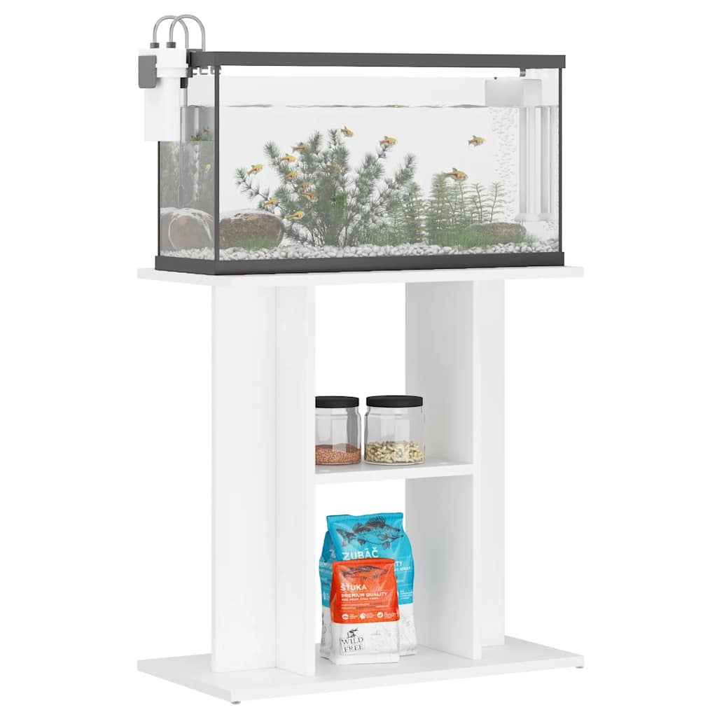 Aquarium Stand 60x30x60cm White Engineered Wood | HomeAndLiving