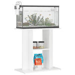 Aquarium Stand 60x30x60cm White Engineered Wood | HomeAndLiving