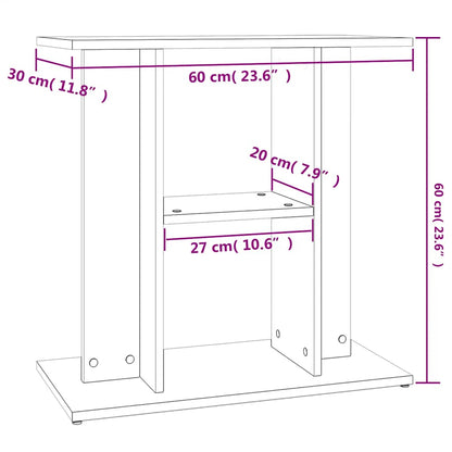 Aquarium Stand 60x30x60cm White Engineered Wood | HomeAndLiving