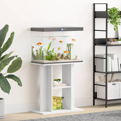 Aquarium Stand 60x30x60cm White Engineered Wood | HomeAndLiving