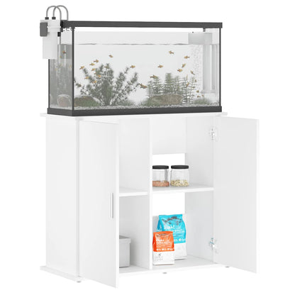 Aquarium Stand White 81cm Engineered Wood | HomeAndLiving
