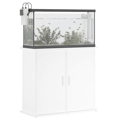 Aquarium Stand White 81cm Engineered Wood | HomeAndLiving