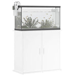 Aquarium Stand White 81cm Engineered Wood | HomeAndLiving