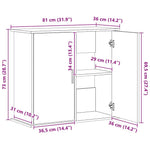 Aquarium Stand White 81cm Engineered Wood | HomeAndLiving