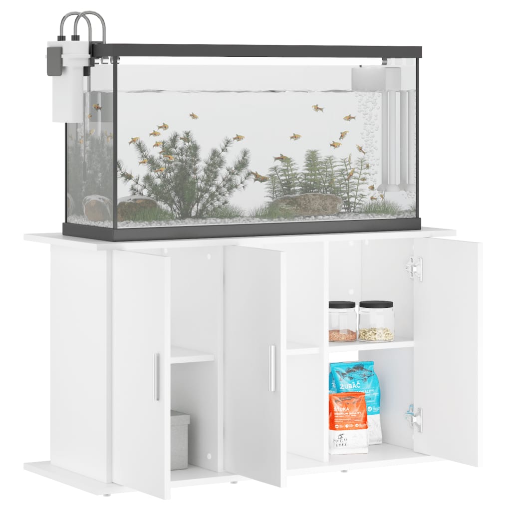 Aquarium Stand White 6-Door Storage Cabinet | HomeAndLiving