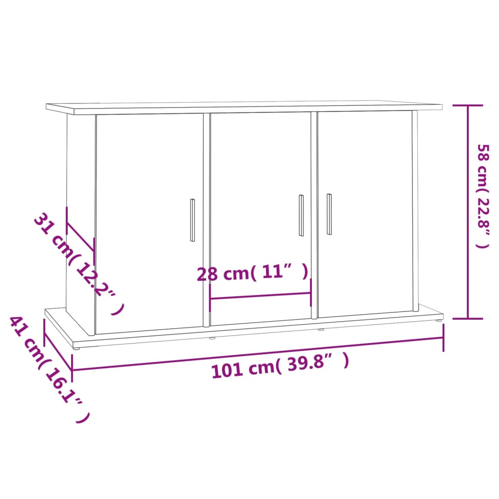 Aquarium Stand White 6-Door Storage Cabinet | HomeAndLiving