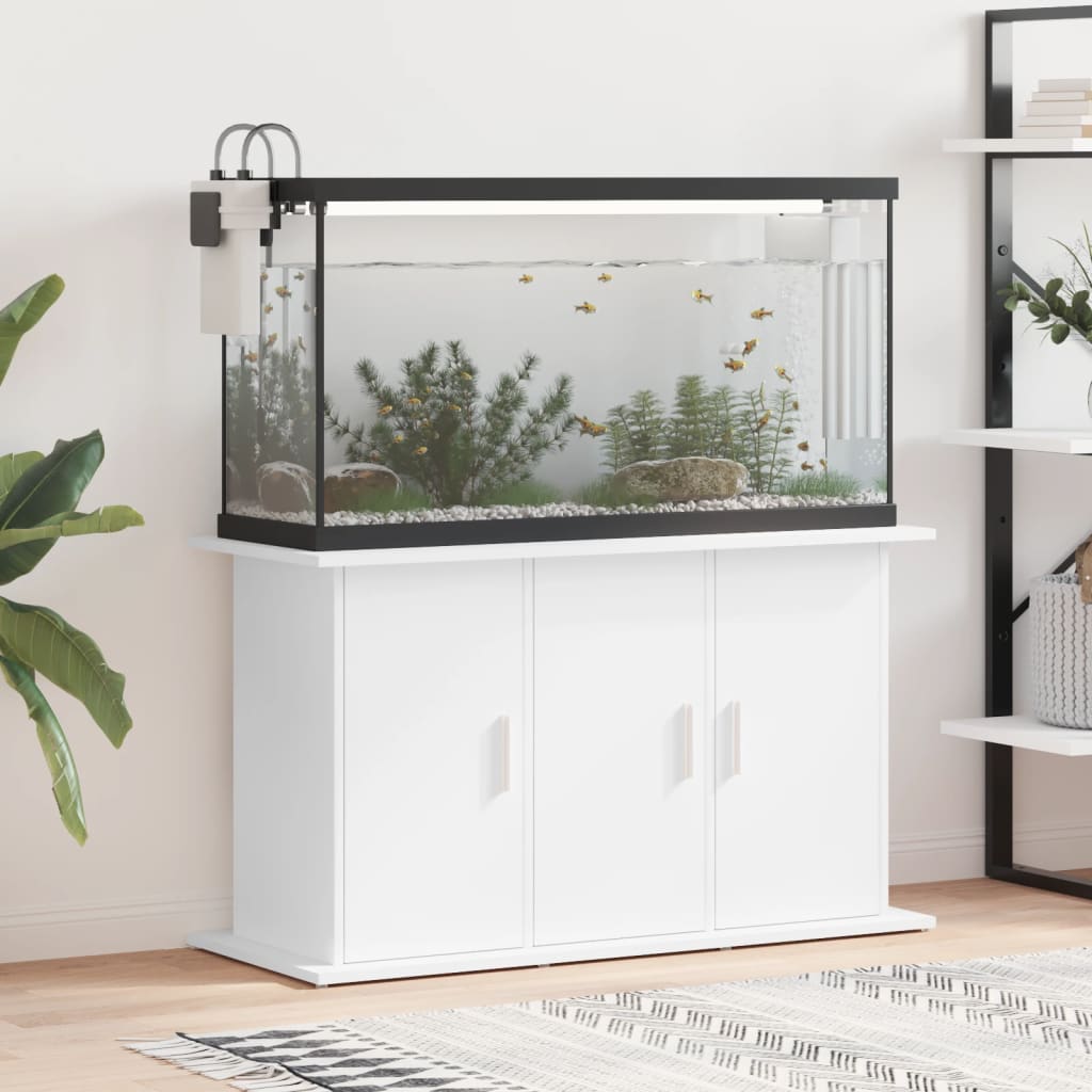 Aquarium Stand White 6-Door Storage Cabinet | HomeAndLiving