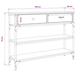Console Table Sonoma Oak 100cm Hallway Entry | HomeAndLiving