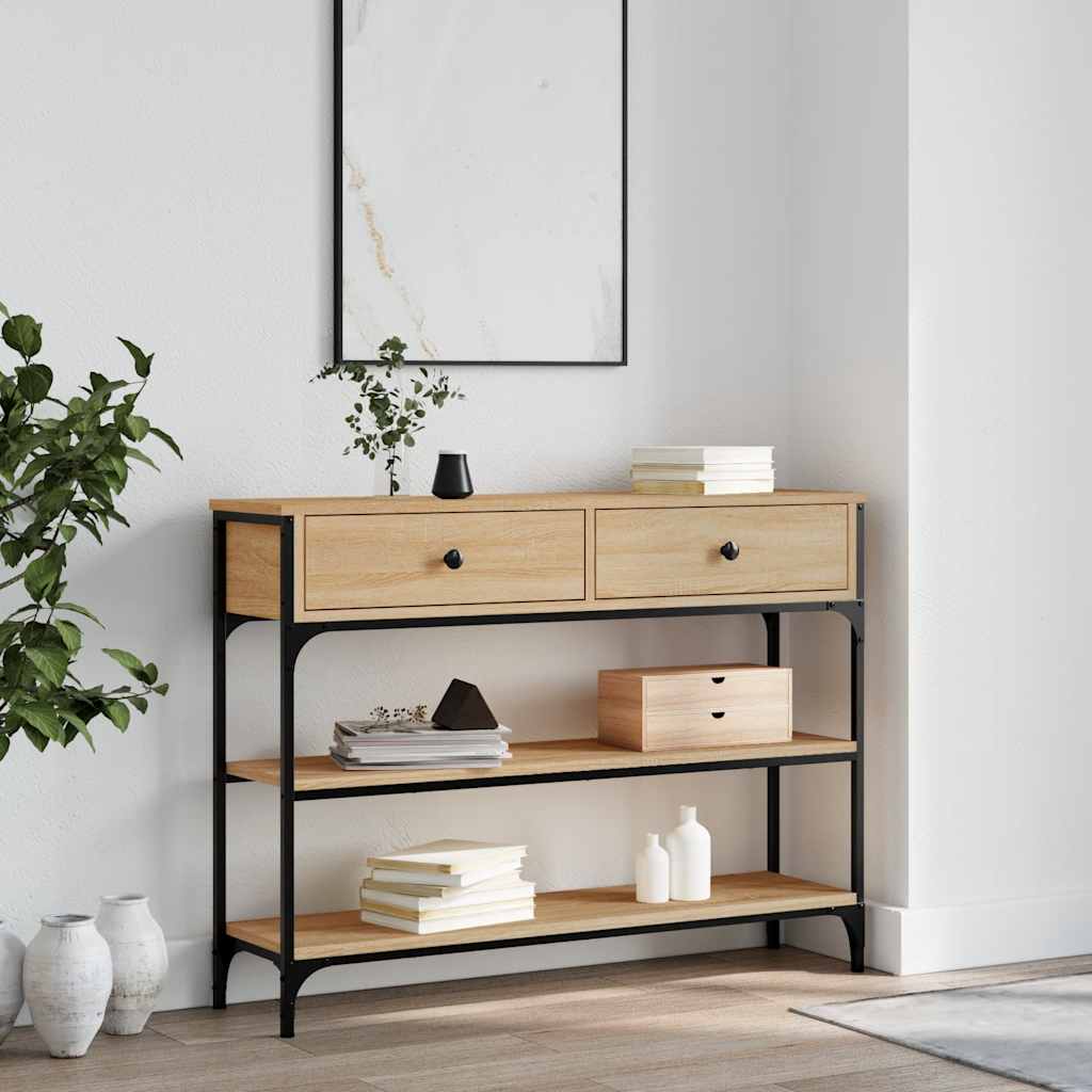 Console Table Sonoma Oak 100cm Hallway Entry | HomeAndLiving