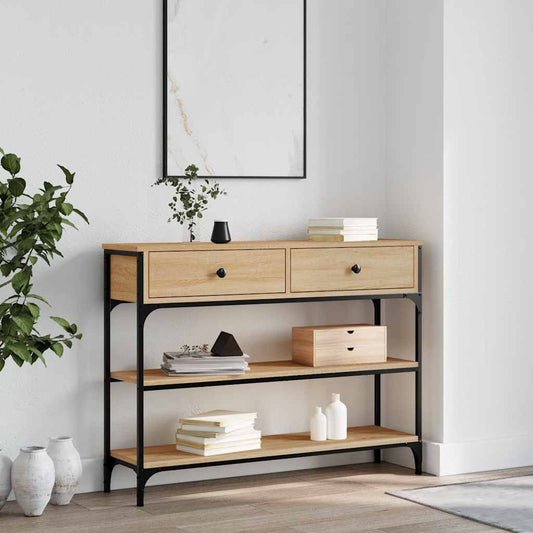 Console Table Sonoma Oak 100cm Hallway Entry | HomeAndLiving