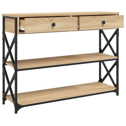Console Table Sonoma Oak 100cm X-Frame Legs | HomeAndLiving