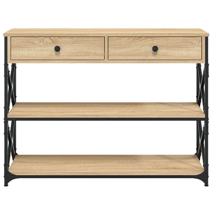 Console Table Sonoma Oak 100cm X-Frame Legs | HomeAndLiving