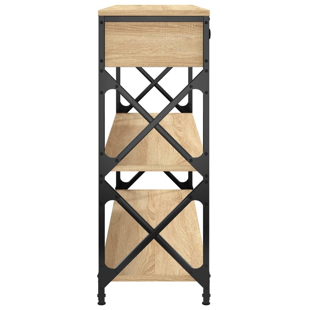Console Table Sonoma Oak 100cm X-Frame Legs | HomeAndLiving