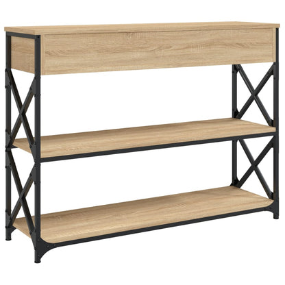 Console Table Sonoma Oak 100cm X-Frame Legs | HomeAndLiving