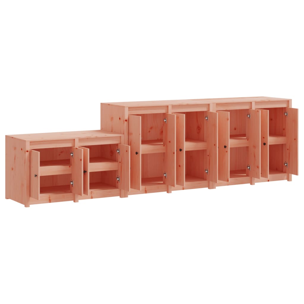 Outdoor Kitchen Cabinets 3 pcs Solid Wood Douglas - 106×55×64cm