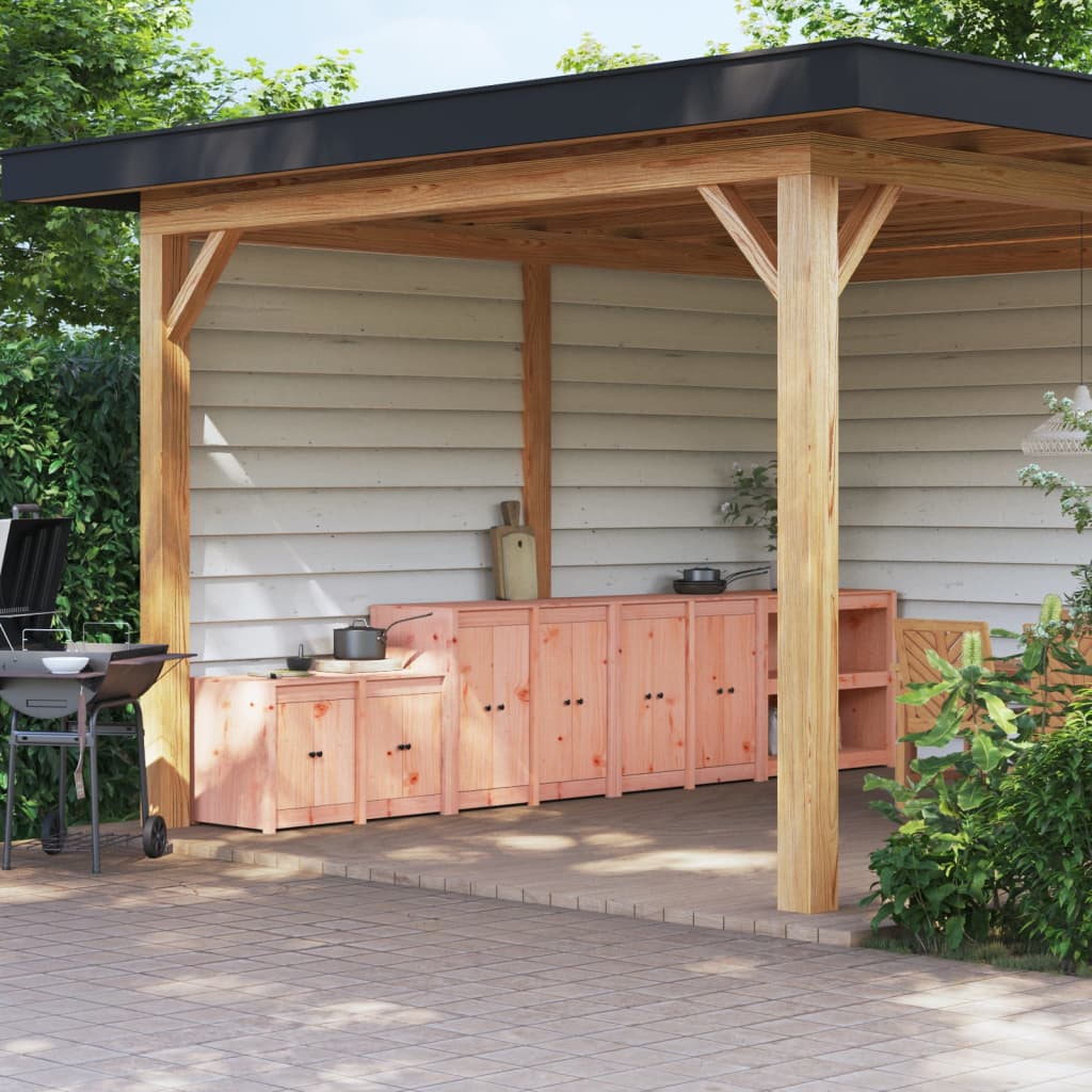Outdoor Kitchen Cabinets 3 pcs Solid Wood Douglas - 106×55×64cm