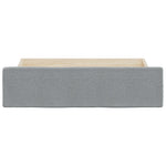 Bed Drawers 2 pcs Light Grey Engineered Wood and Fabric