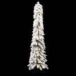 Artificial Pre-lit Christmas Tree with 100 LEDs and Flocked Snow