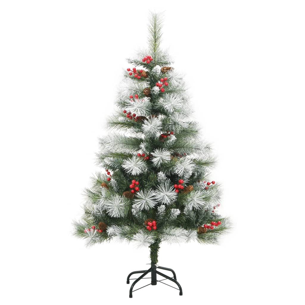 Artificial Hinged Christmas Tree with Cones & Berries