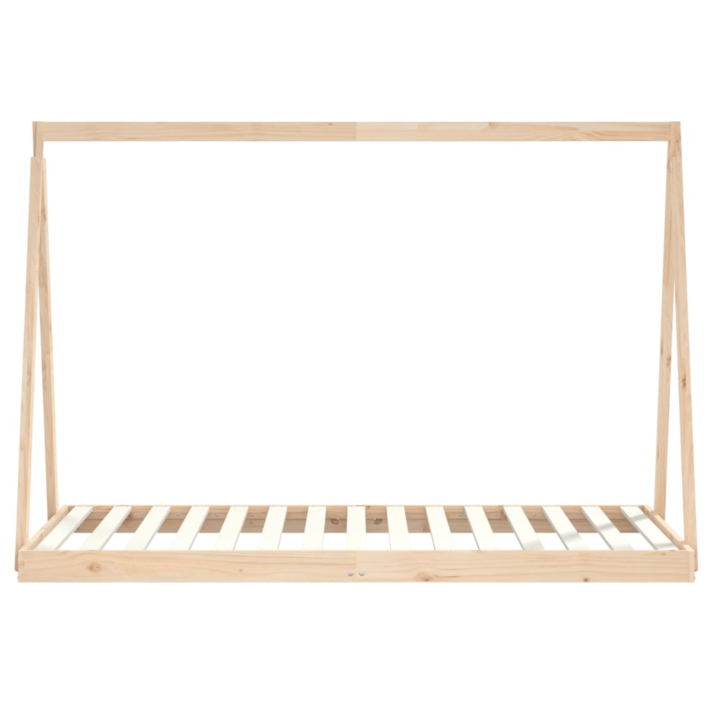 Kids Bed Frame with Drawers Solid Wood Pine
