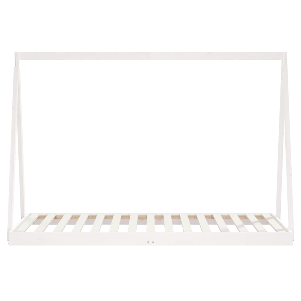 Kids Bed Frame with Drawers Solid Wood Pine