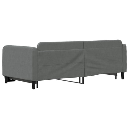 Daybed with Trundle Dark Grey Single Size