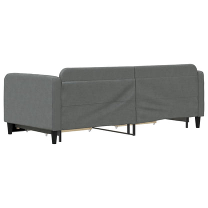 Daybed with Trundle Dark Grey Single Size
