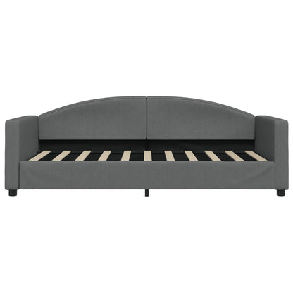 Single Daybed in Dark Grey with Trundle and Under-Bed Drawers