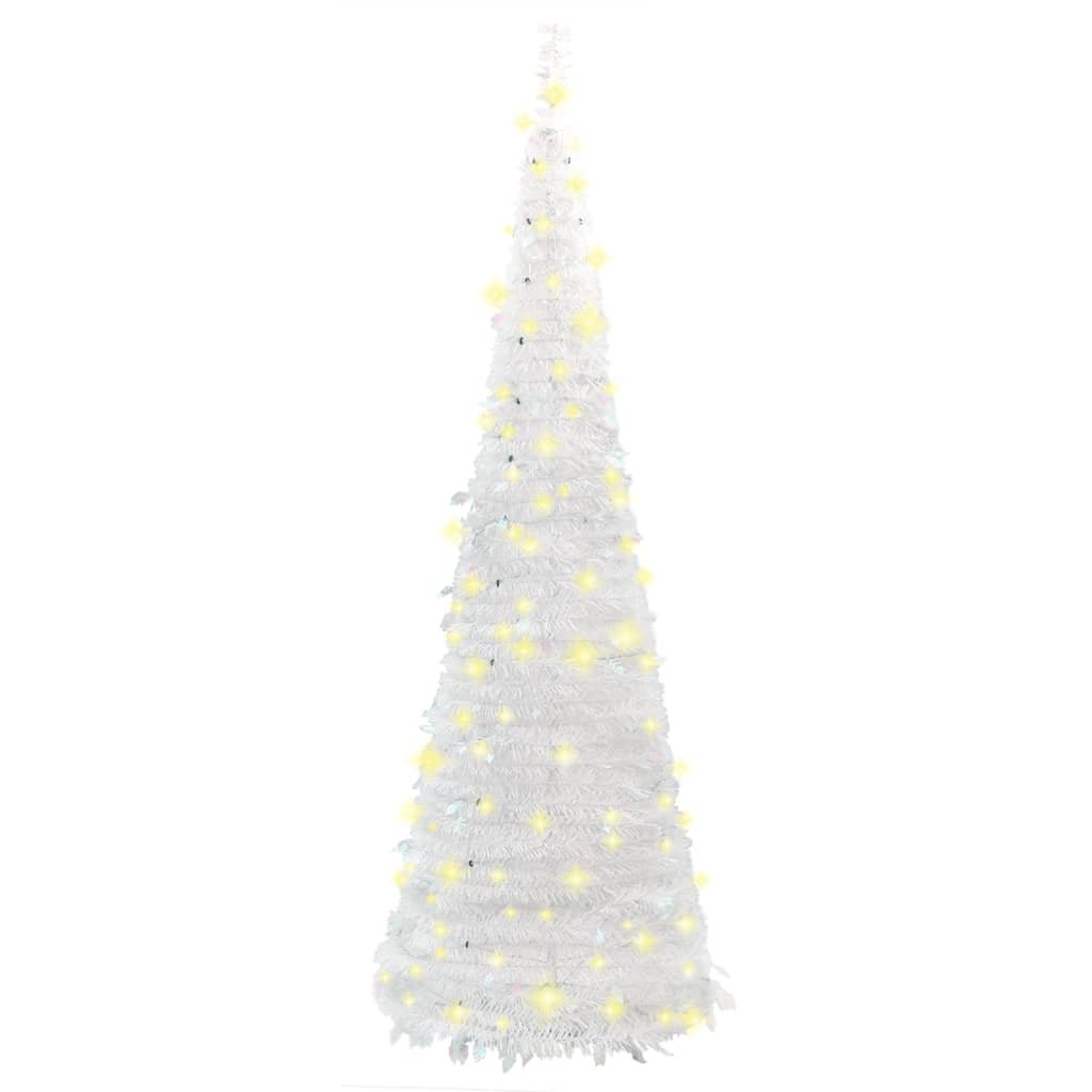 Artificial Christmas Tree Pop-up 200 LEDs White