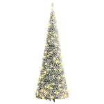 Artificial Christmas Tree Pop-up Flocked Snow 200 LEDs