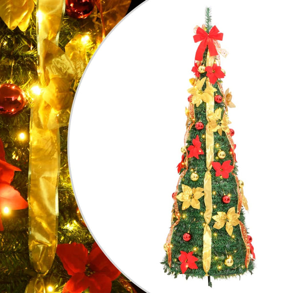  Artificial Christmas Tree Pop-up 100 LEDs Green