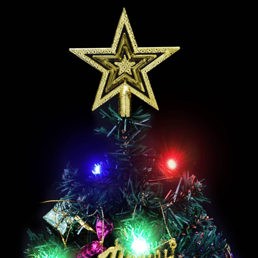Mini Artificial Pre-lit Christmas Tree with 20 LEDs Green
