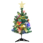 Mini Artificial Pre-lit Christmas Tree with 30 LEDs Green