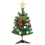 Mini Artificial Pre-lit Christmas Tree with 30 LEDs Green