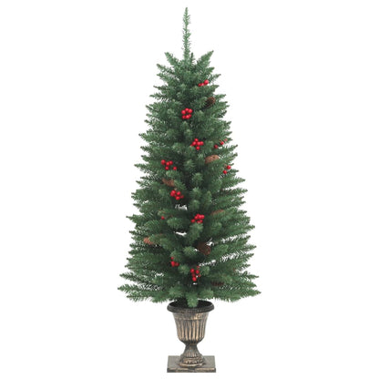 Artificial Christmas Trees 2 pcs 100 LEDs Green