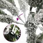 Artificial Hinged Christmas Tree with Flocked Snow