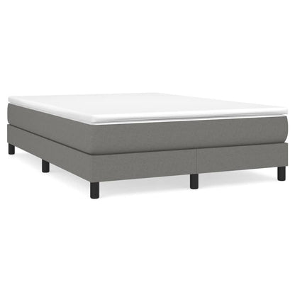 Dark Grey Fabric Box Spring Bed with Pocket Spring Mattress