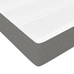 Dark Grey Fabric Box Spring Bed with Pocket Spring Mattress