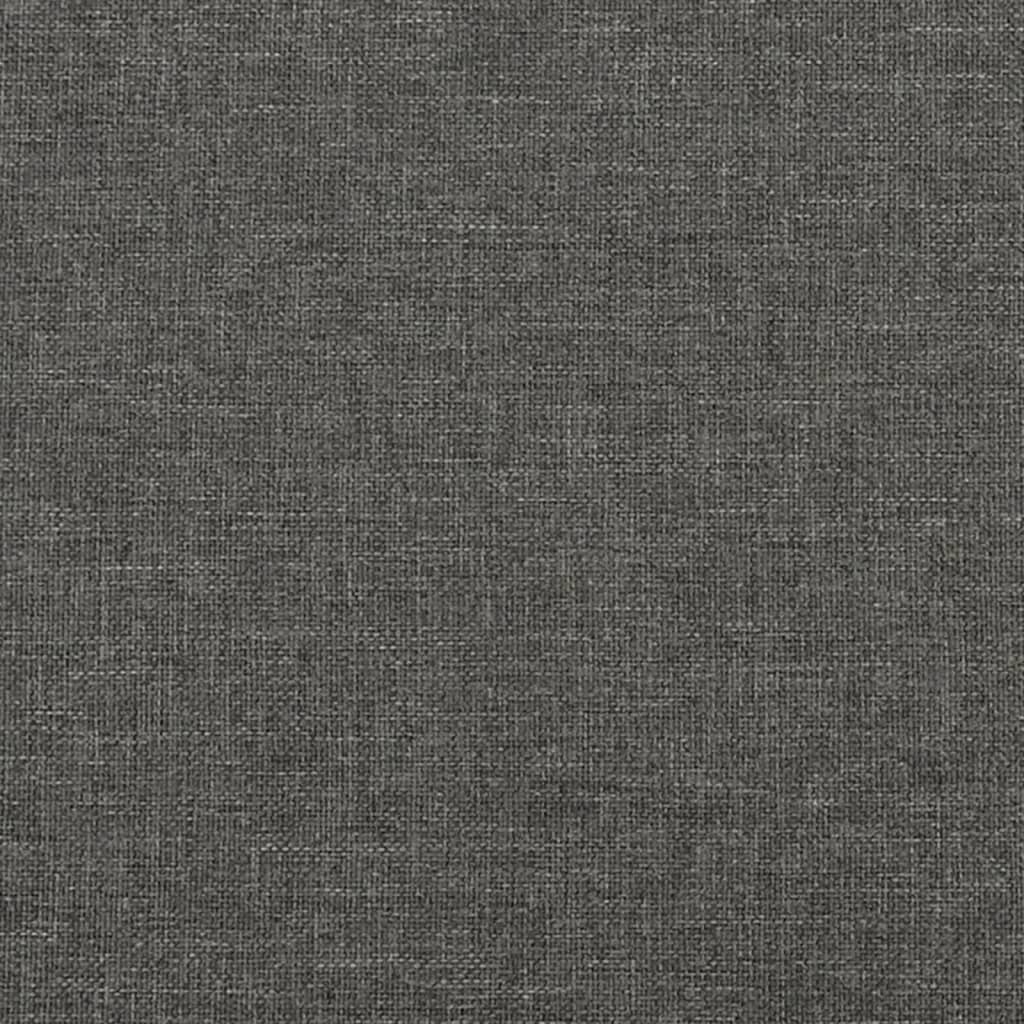 Dark Grey Fabric Box Spring Bed with Pocket Spring Mattress