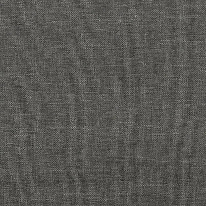 Dark Grey Fabric Box Spring Bed with Pocket Spring Mattress