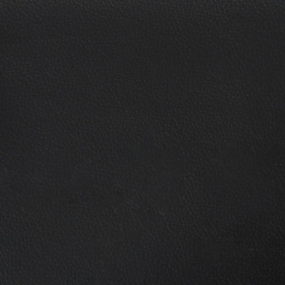 Black Full Box Spring Bed with Faux Leather Mattress Pocket Spring Support